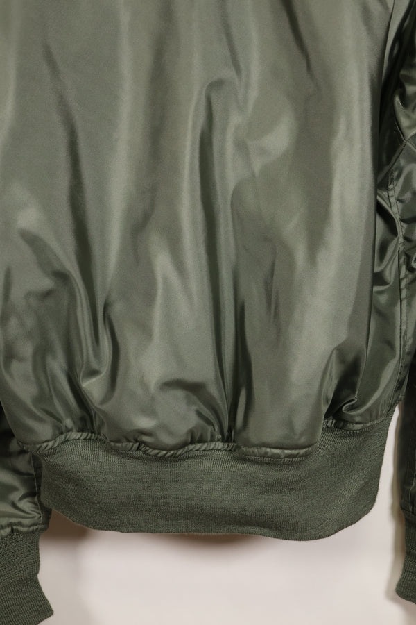 1981 Contract, LARGE, U.S. Navy, CWU-36P Flight Jacket, With Patches, Like-New Condition