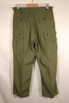 1964 Contract, M-S, U.S. Military, 1st Model Jungle Fatigue Pants, Good Condition, Used