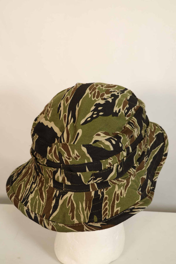 Limited quantity one-washed MILITARIA 1911 early Gold Tiger CISO cut boonie hat with short brim modification C