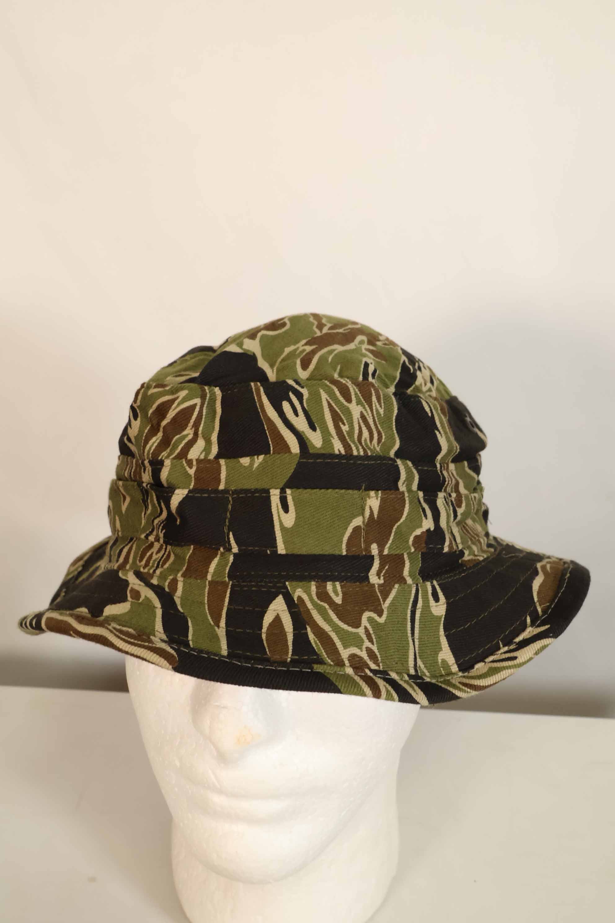 Limited quantity one-washed MILITARIA 1911 early Gold Tiger CISO cut boonie hat with short brim modification D