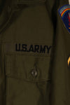 Real 1970s OG-107 utility shirt with patch, later used