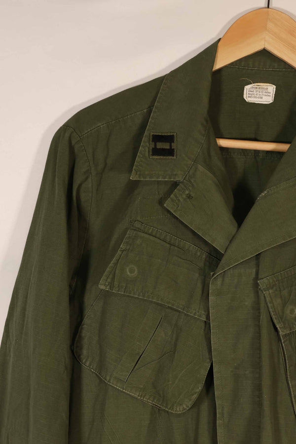 Real 1970 4th Model Jungle Fatigue Jacket M-R with insignia, used.