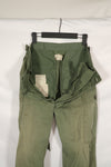 Real 1963 1st Model Jungle Fatigue Pants with leg ties, used.