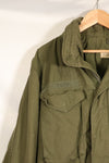 Circa 1965–66  S-S  M65 Field Jacket  1st Model  No liner  Some stains  Used