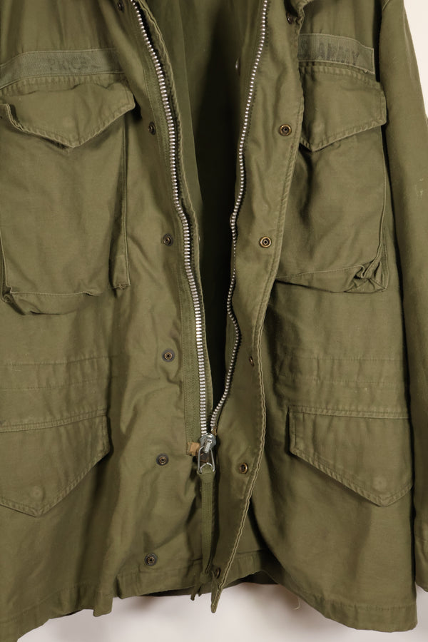 Circa 1965–66  S-S  M65 Field Jacket  1st Model  No liner  Some stains  Used