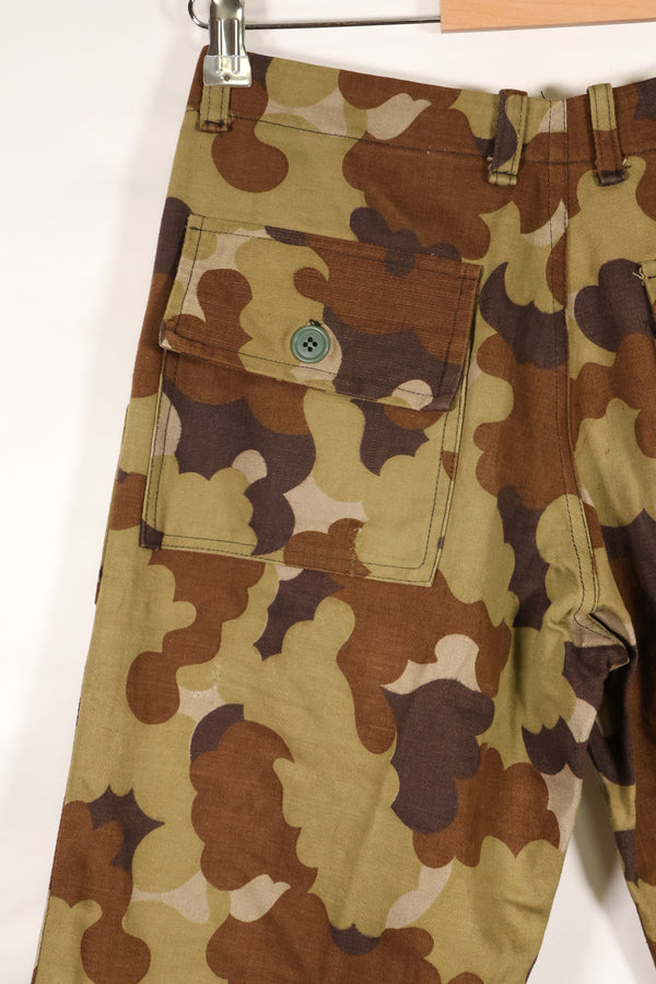 Real South Vietnam National Field Military Police Cloud Camouflage Top and Bottom Set, unused.