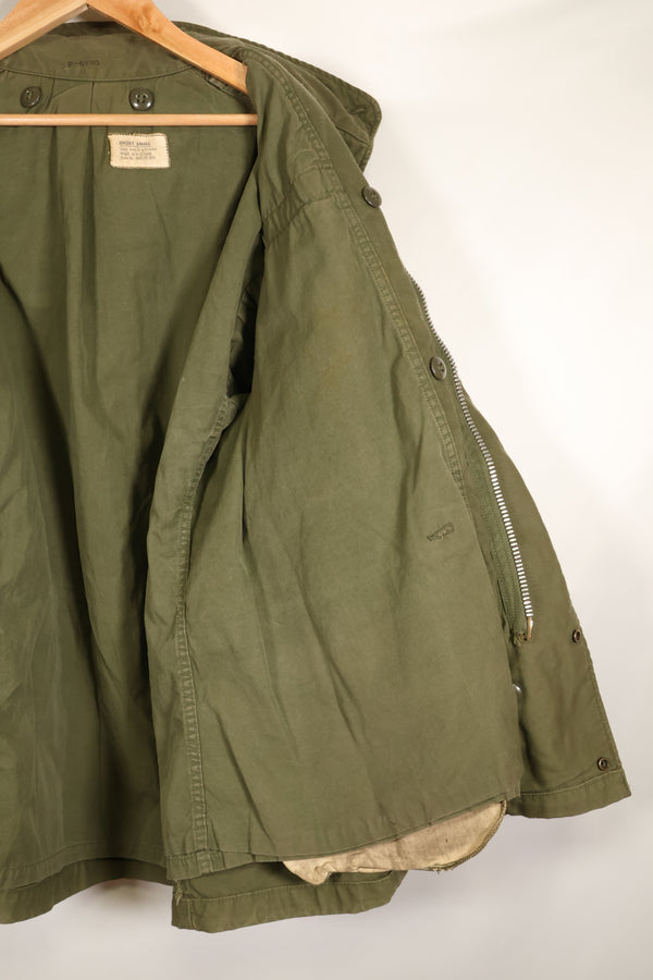 Circa 1965–66  S-S  M65 Field Jacket  1st Model  No liner  Some stains  Used