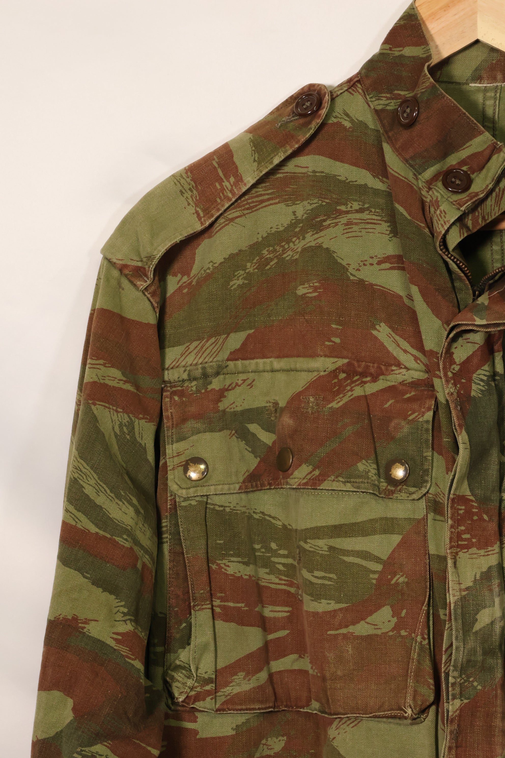 1950s French Army Lizard Camouflage TAP 47/56 Airborne Jacket Used