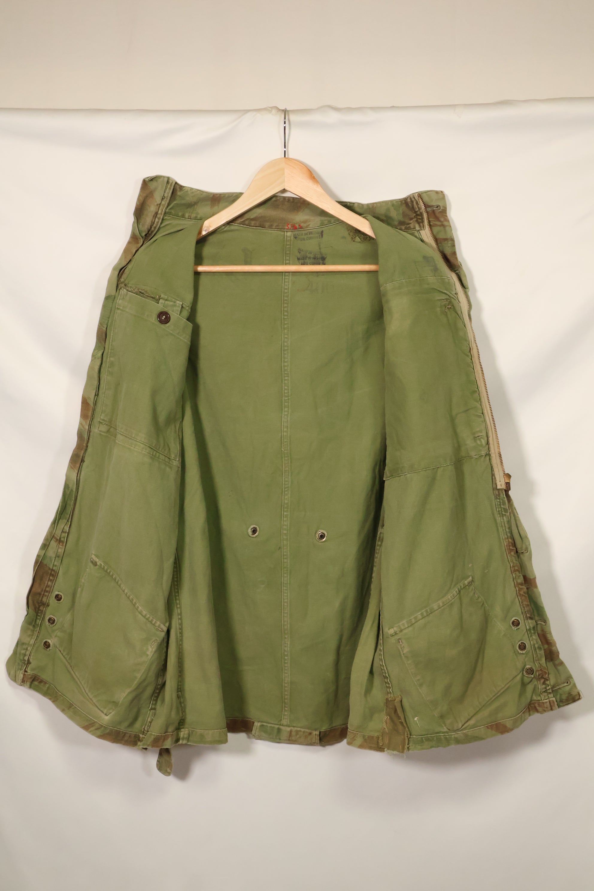 1950s French Army Lizard Camouflage TAP 47/54 Airborne Jacket Used