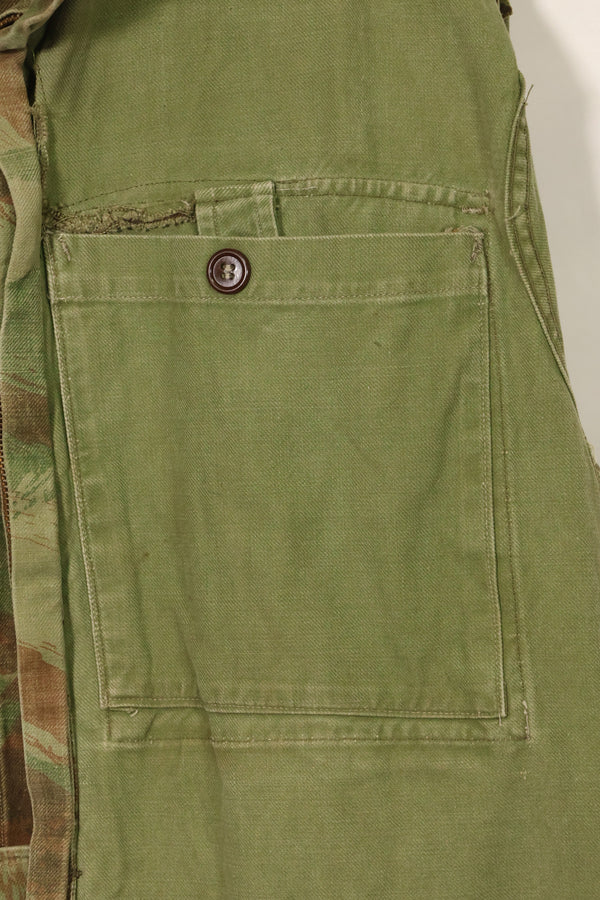 1950s French Army Lizard Camouflage TAP 47/54 Airborne Jacket Used