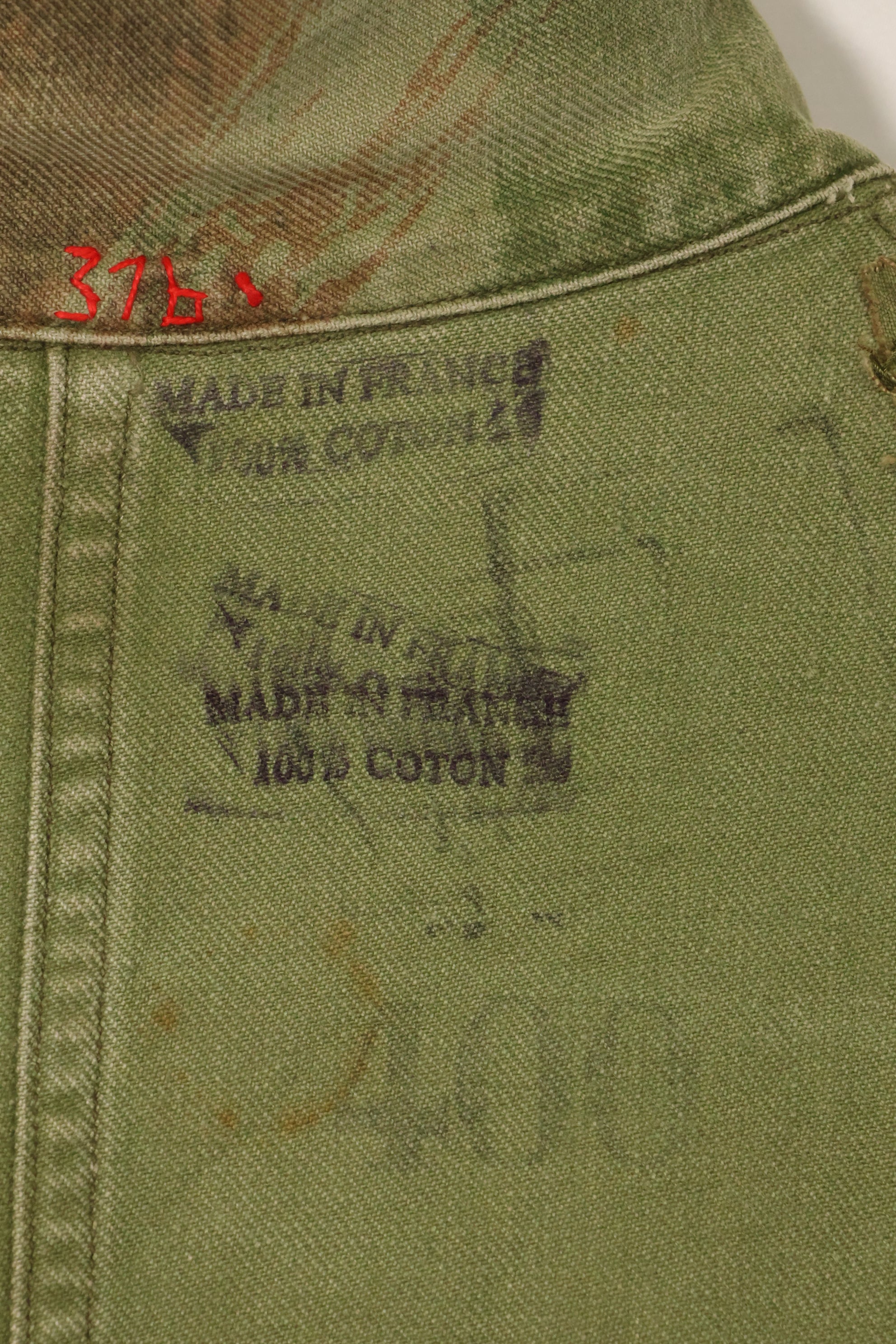 1950s French Army Lizard Camouflage TAP 47/54 Airborne Jacket Used