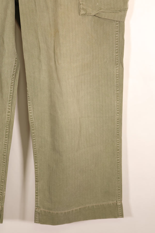 1940年代前半　アメリカ陸軍　HBT　ヘリンボーンツイル　パンツ　スペシャル　対ガス防護　中古品