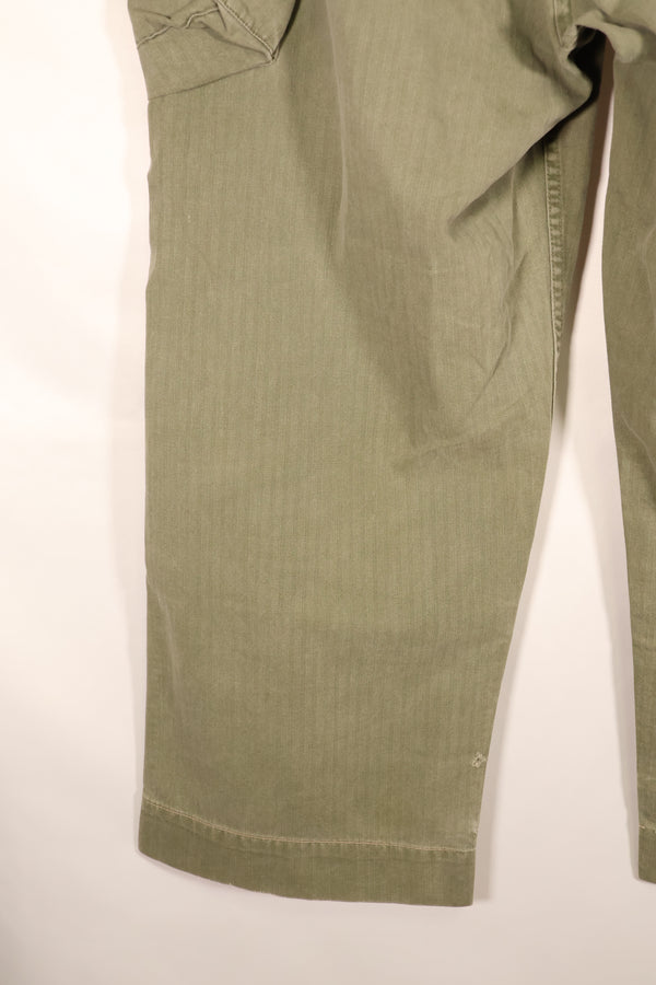 1940年代前半　アメリカ陸軍　HBT　ヘリンボーンツイル　パンツ　スペシャル　対ガス防護　中古品