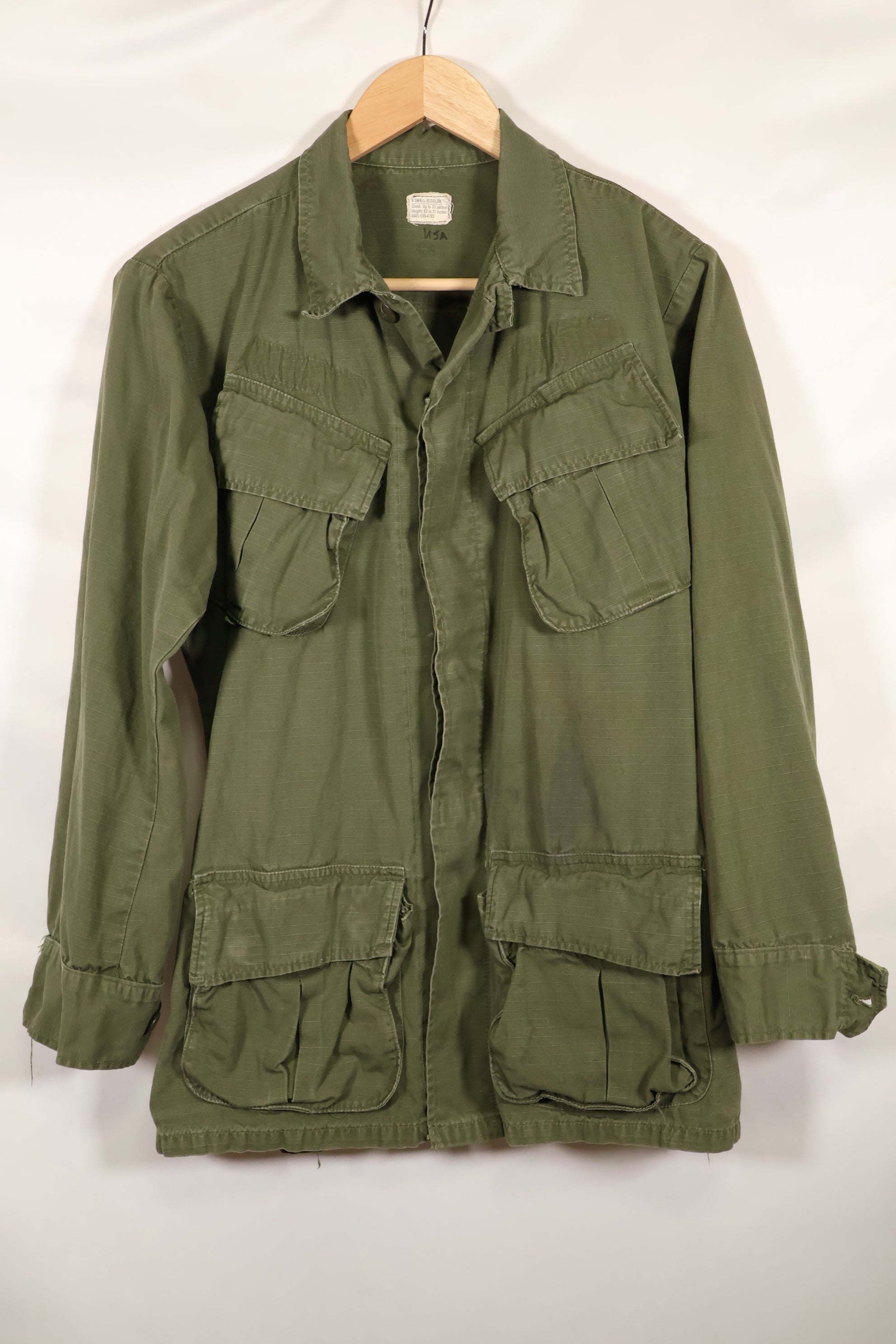1970 Contract X-SMALL-REGULAR 4th Model Jungle Fatigue Jacket Used Film Company Release (Copy)