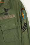 1967 3rd Model Jungle Fatigue Jacket, ex Green Beret, used.