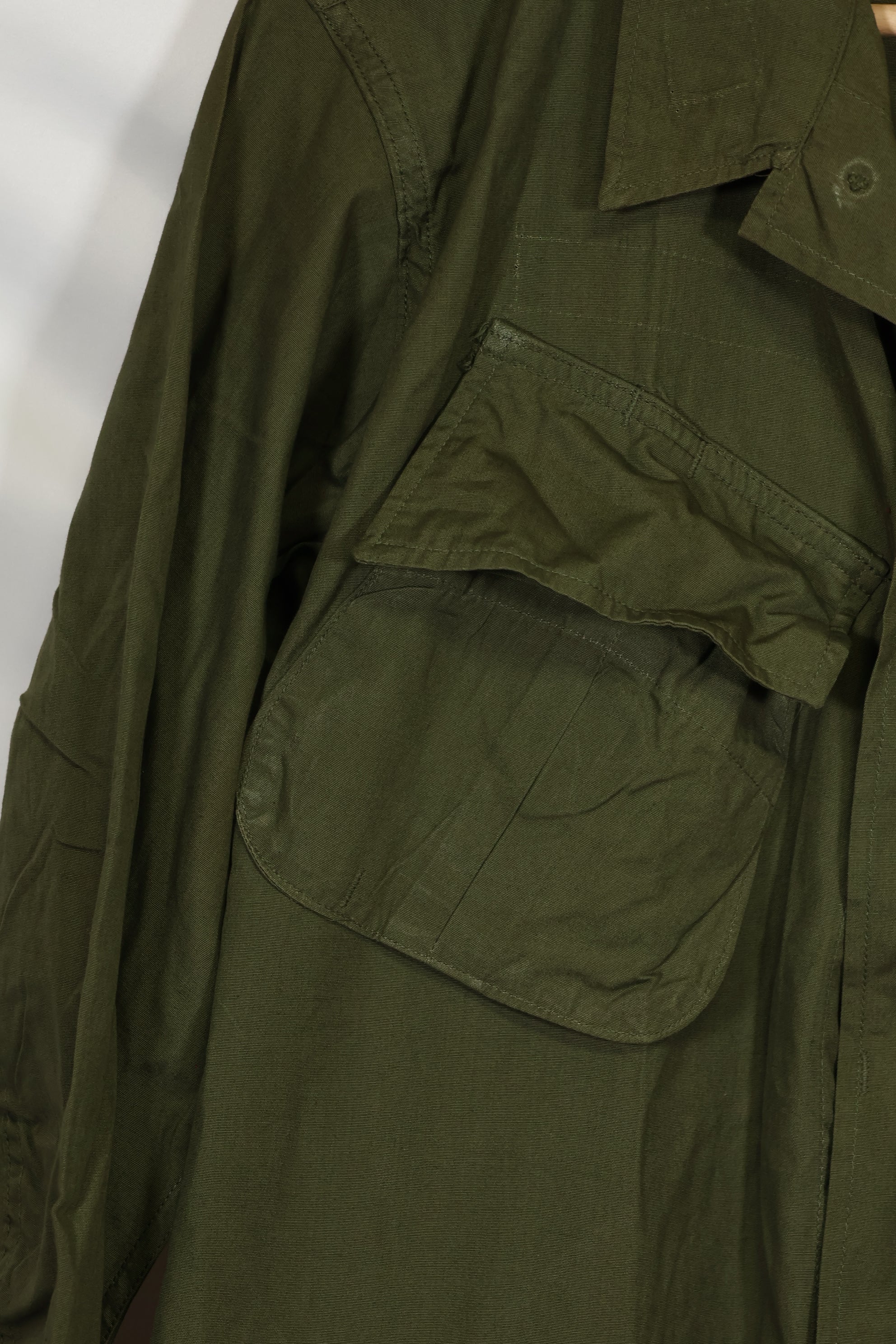 Mid-1960s 3rd Model Jungle Fatigue Jacket, used with patch marks