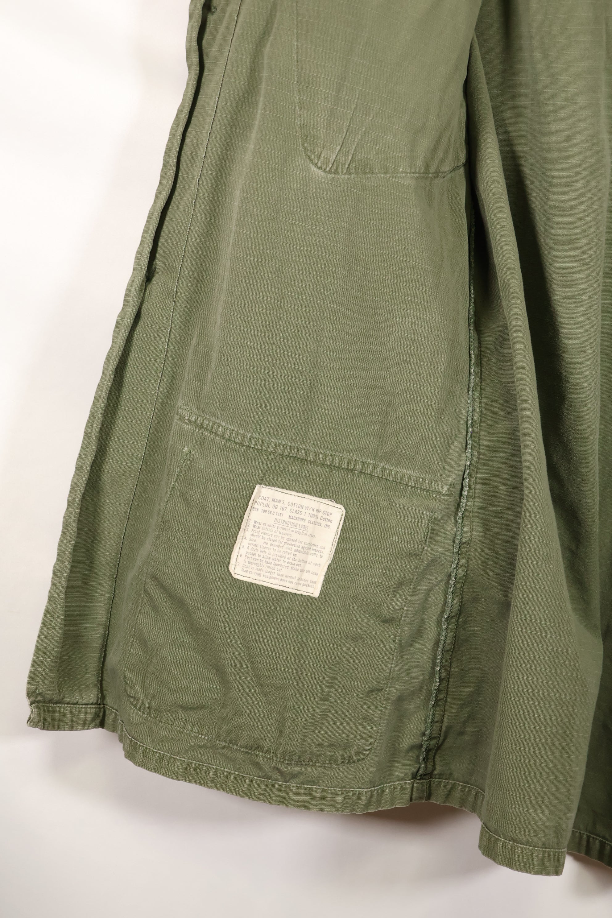 1969 Contract SMALL-REGULAR 4th Model Jungle Fatigue Jacket Used Film Company Release