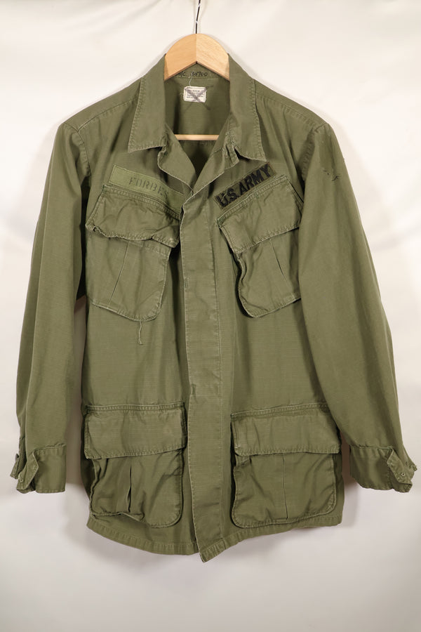 1969 Contract SMALL-REGULAR 4th Model Jungle Fatigue Jacket Used Film Company Release B