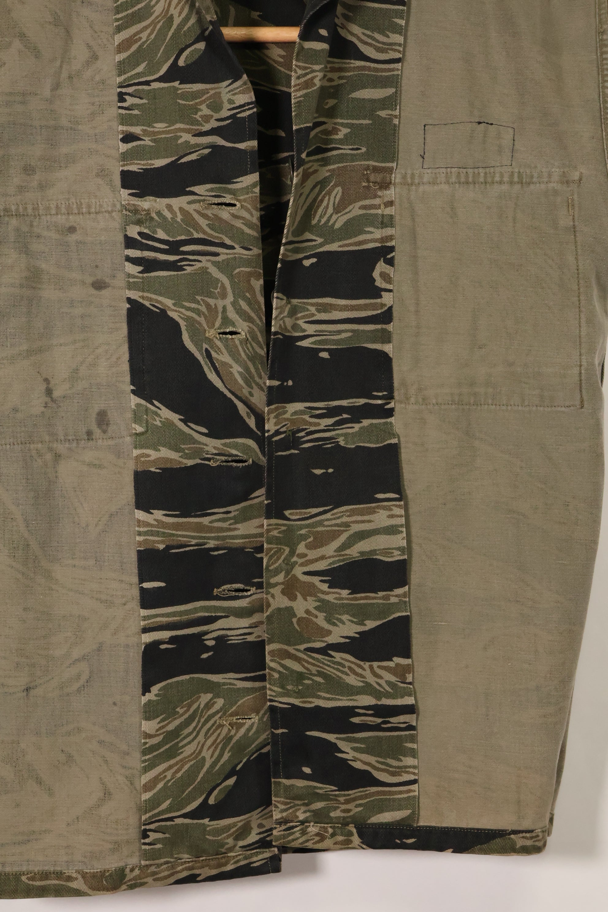 1960's Silver Tiger A-S Tiger Stripe Shirt with Patch, Interpreter Used