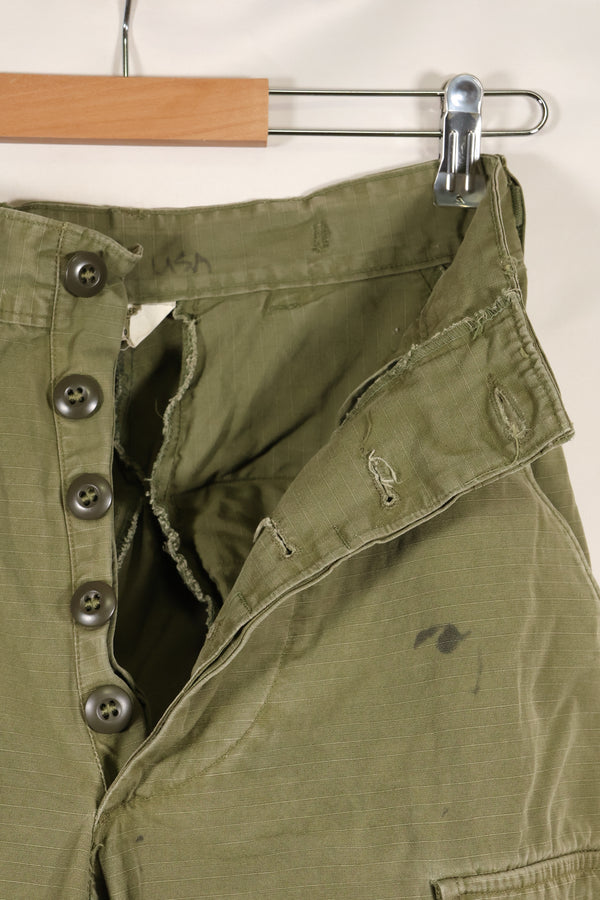 Circa 1967 XS-R size 4th Model Jungle Fatigue pants, used, released by a movie company.