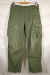 Circa 1969 S-R Size 4th Model Jungle Fatigue Pants, Used, Released by Film Company