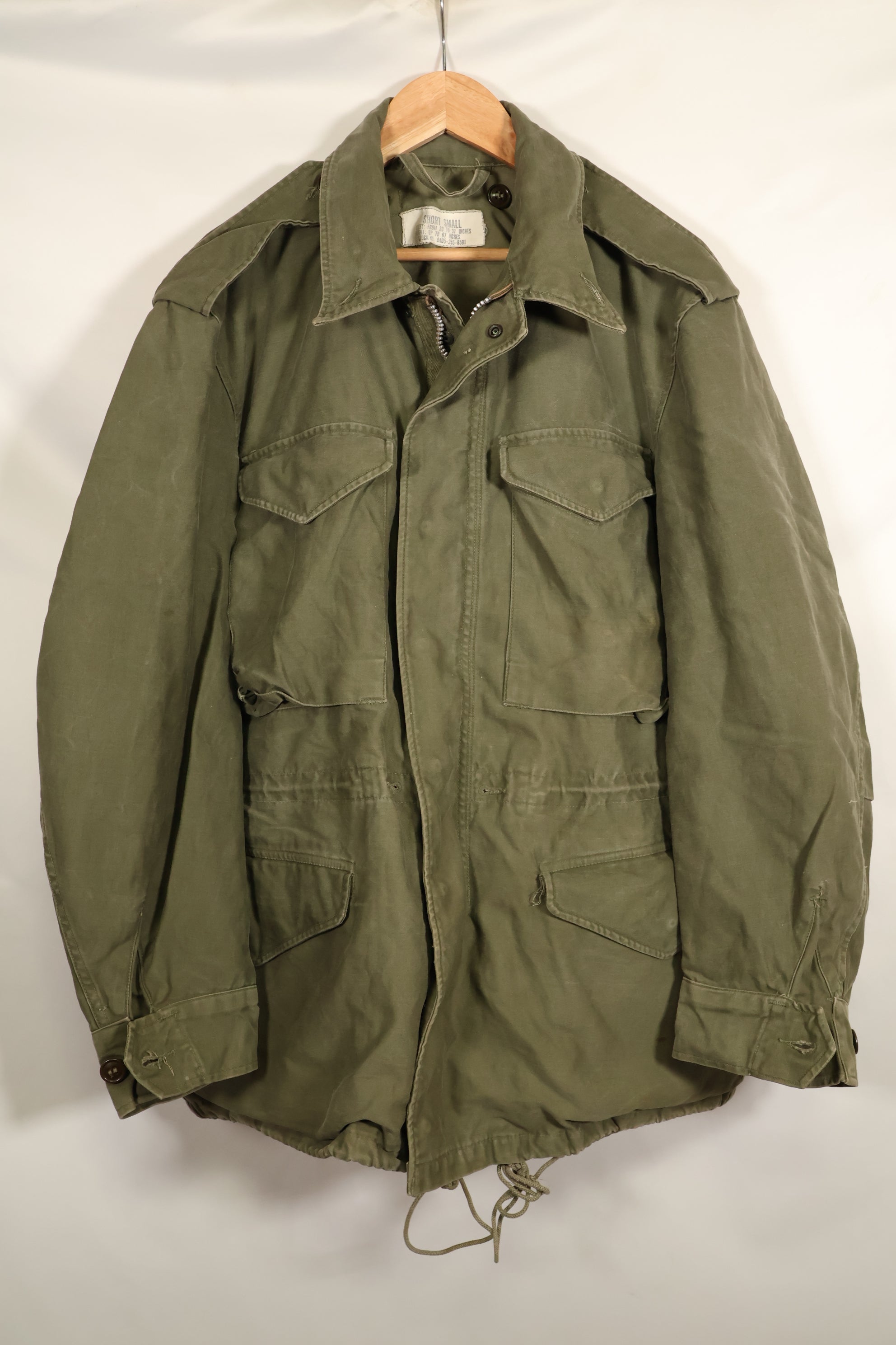 1957 Contract, S-S, U.S. Military, M51 Fold Jacket, No Liner, Faded, Used