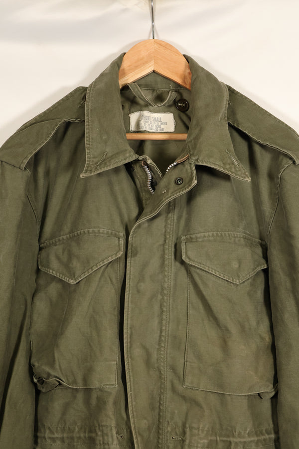 1957 Contract, S-S, U.S. Military, M51 Fold Jacket, No Liner, Faded, Used