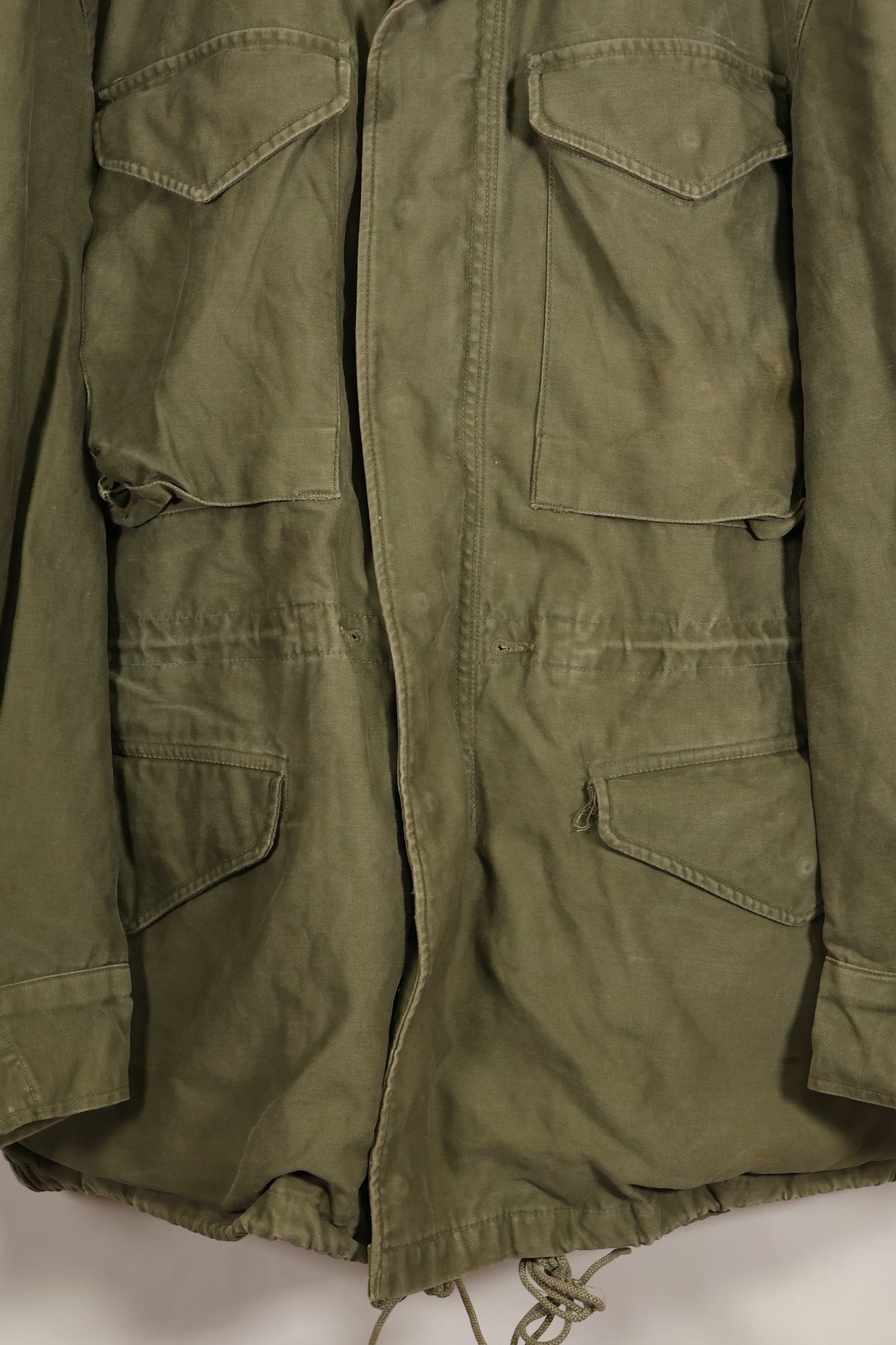 1957 Contract, S-S, U.S. Military, M51 Fold Jacket, No Liner, Faded, Used