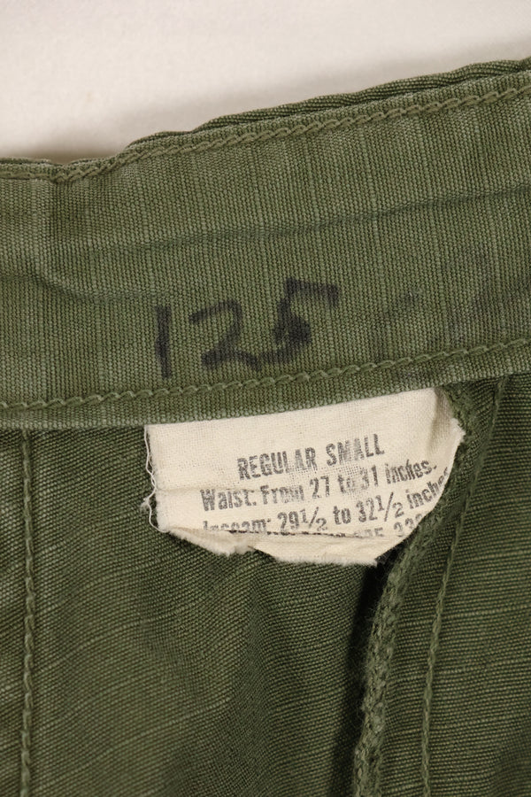Circa 1969 S-R Size 4th Model Jungle Fatigue Pants, Used, Released by Film Company