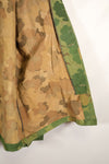 Authentic Fabric: Mitchell Pattern Camouflage, 1st Model Jungle Fatigue Jacket, Tent Fabric, Used