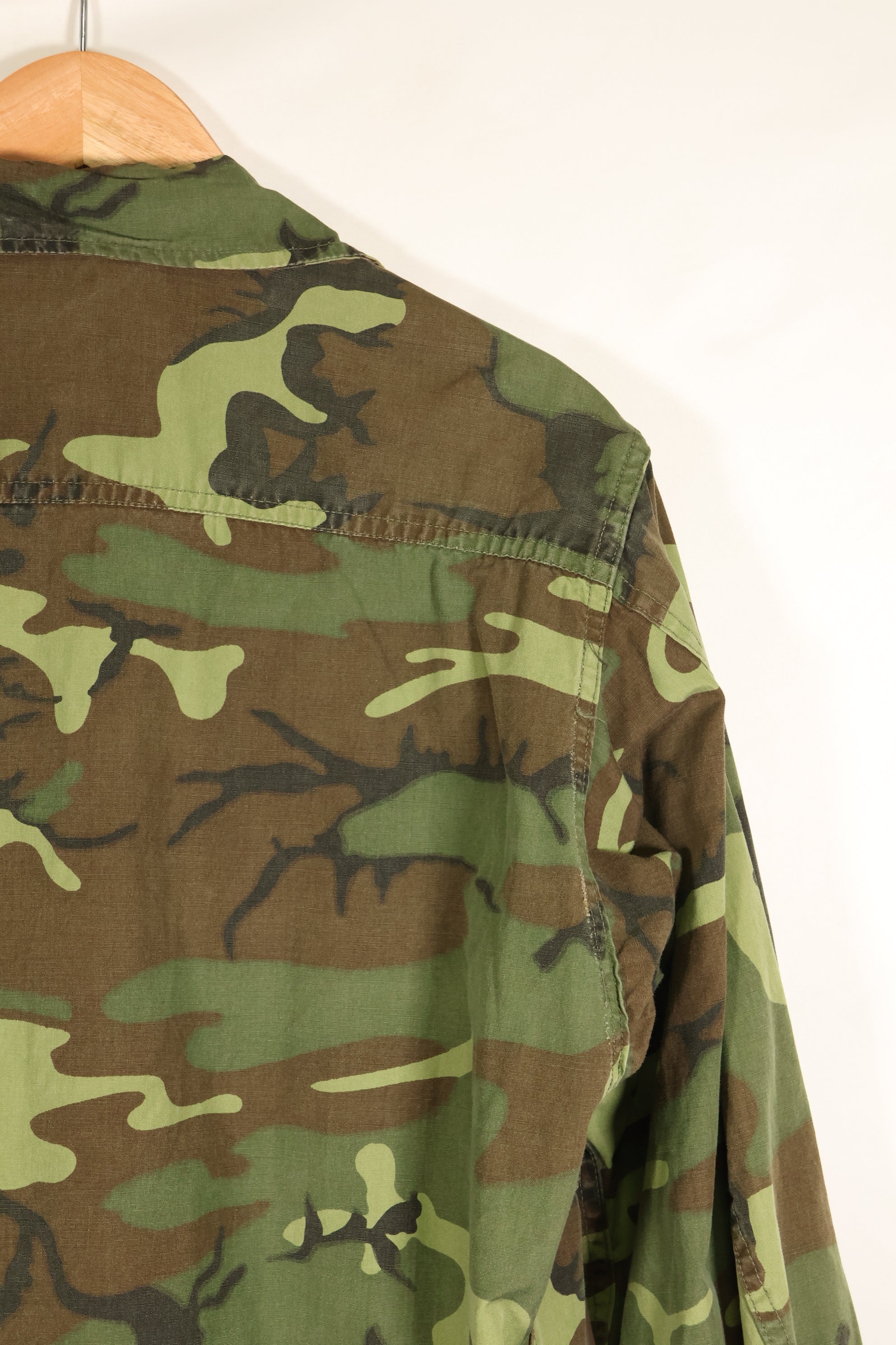 Circa 1966–67 | S-S | ERDL camouflage | Non-ripstop fabric | Early print | Minimal fading | Used
