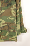 Contract circa 1967, size tag missing, early print, USMC non-rip ERDL jungle fatigues jacket, used