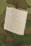 Contract circa 1967, size tag missing, early print, USMC non-rip ERDL jungle fatigues jacket, used