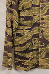 Real Late War Pattern US Size Tiger Stripe Shirt with Pocket Modification Used