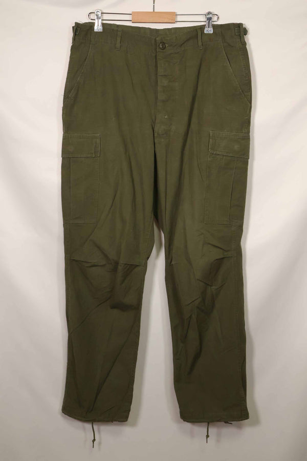 1967 Contract 4th Model Ripstop Jungle Fatigue Pants L-L Used
