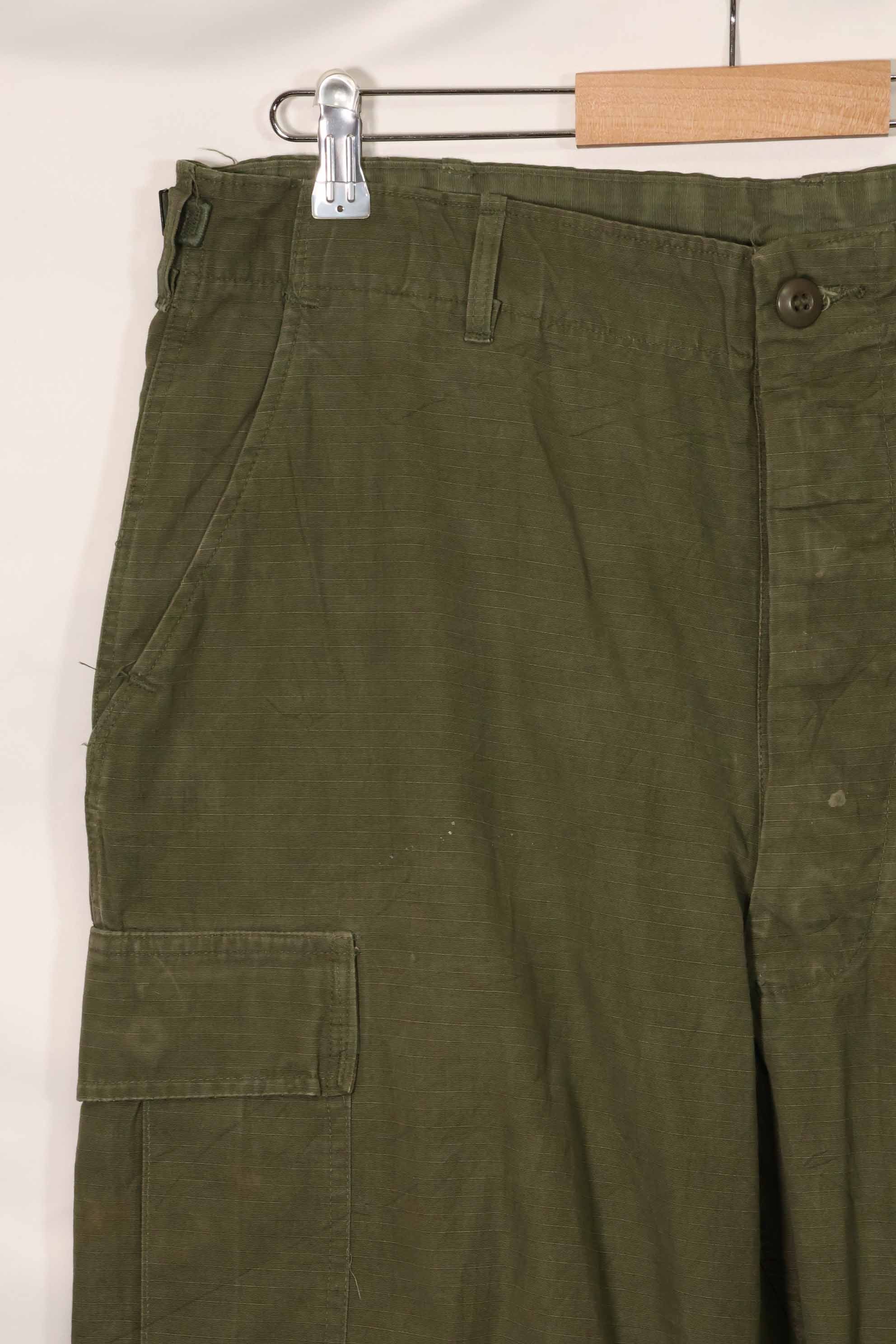 1967 Contract 4th Model Ripstop Jungle Fatigue Pants L-L Used