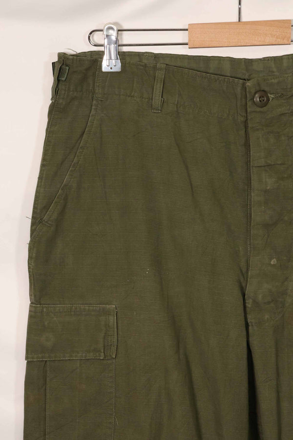 1967 Contract 4th Model Ripstop Jungle Fatigue Pants L-L Used