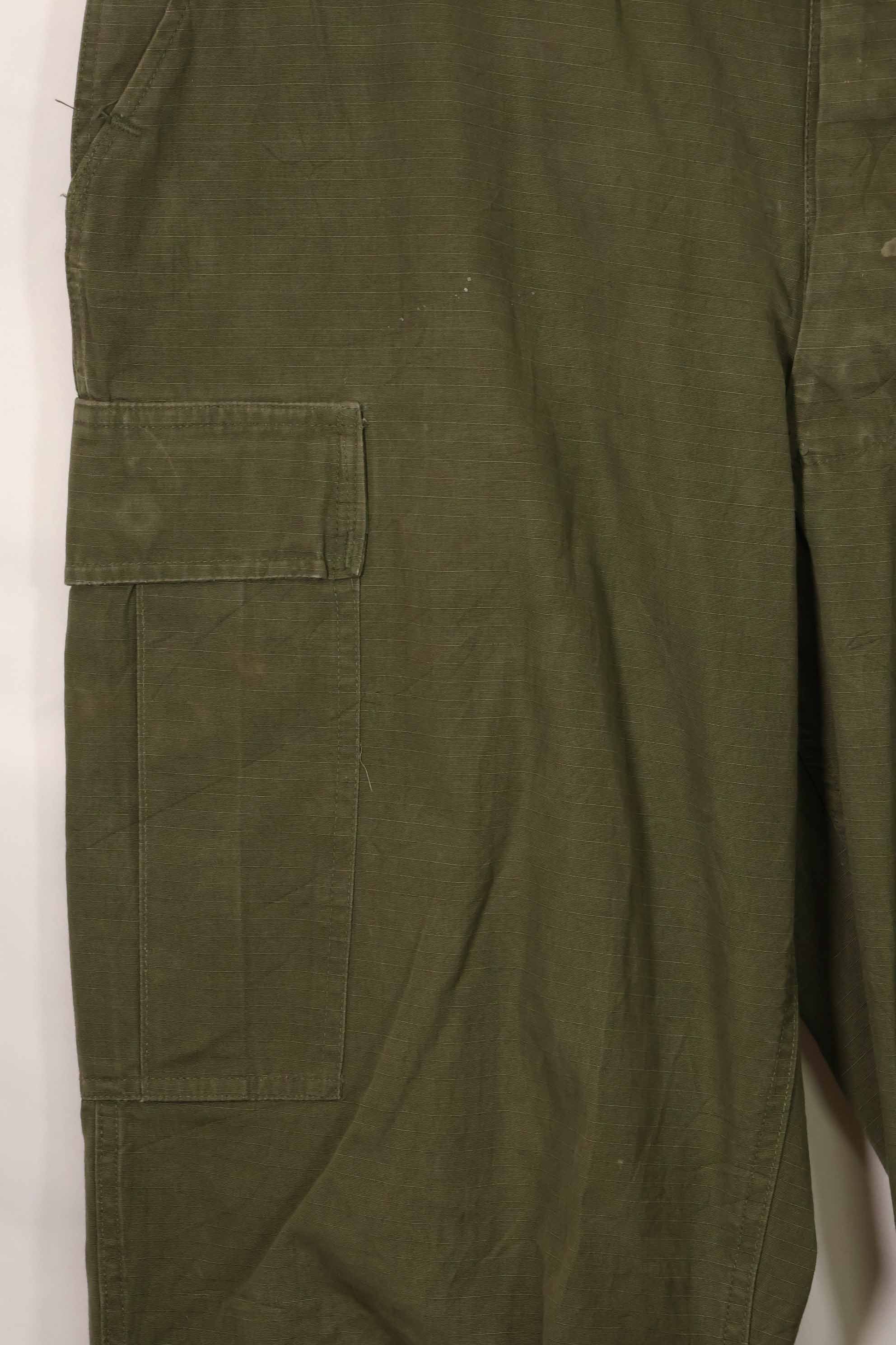 1967 Contract 4th Model Ripstop Jungle Fatigue Pants L-L Used