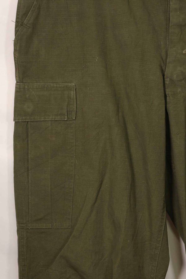 1967 Contract 4th Model Ripstop Jungle Fatigue Pants L-L Used