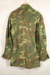 Circa 1966–67 | Estimated S-R | ERDL | Non-ripstop | Early print | Jungle fatigue jacket | Used