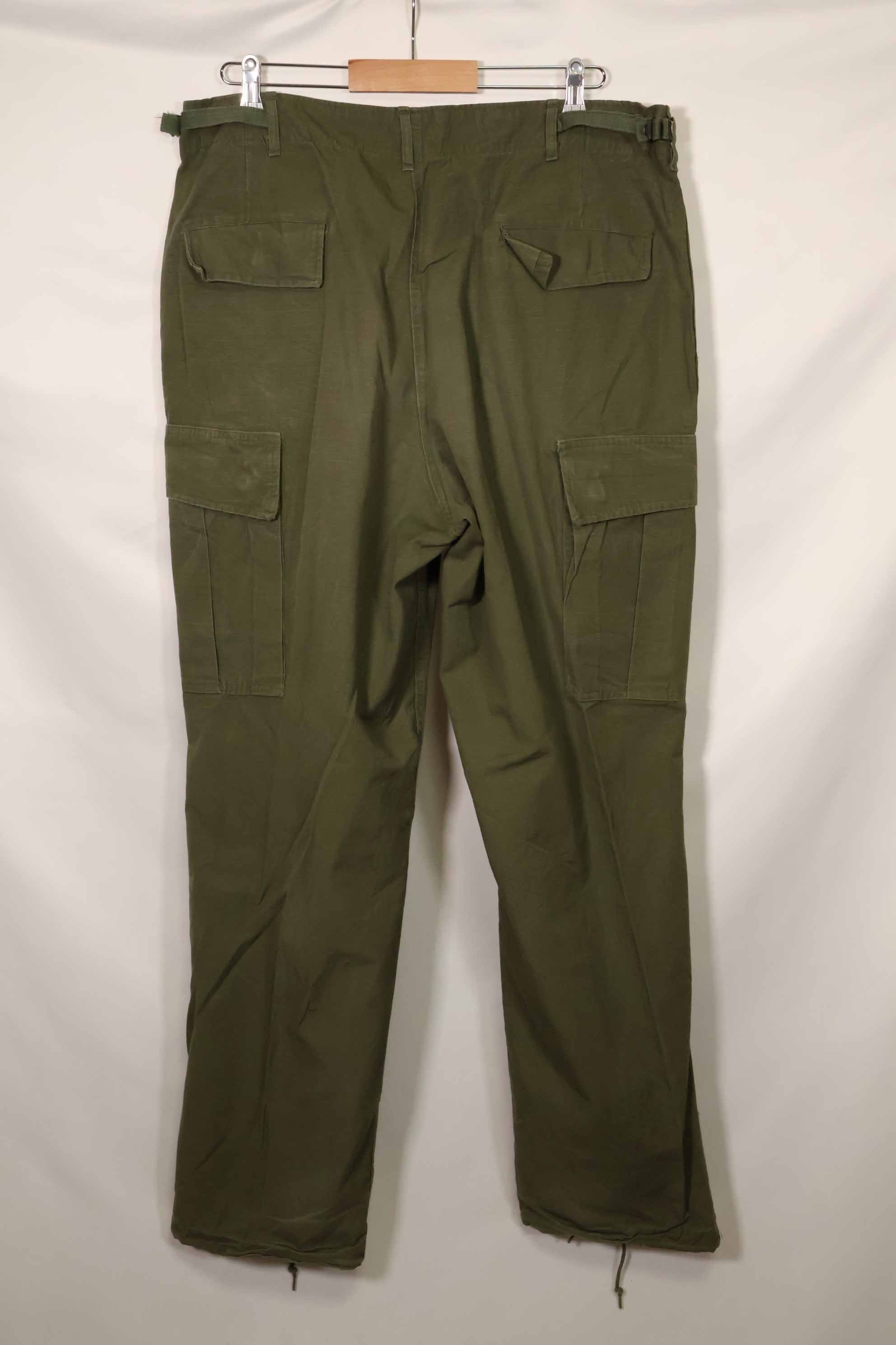 1967 Contract 4th Model Ripstop Jungle Fatigue Pants L-L Used