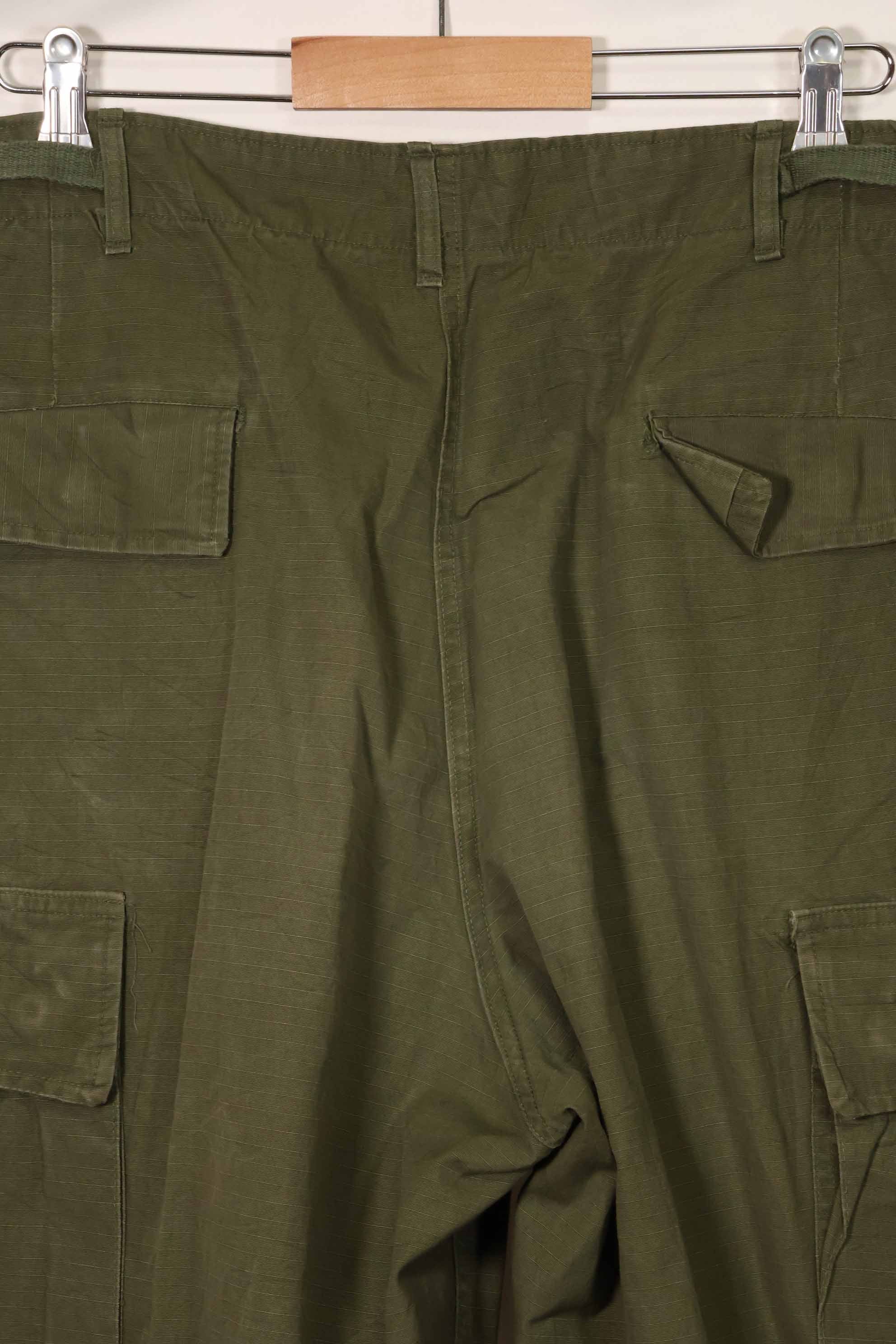 1967 Contract 4th Model Ripstop Jungle Fatigue Pants L-L Used