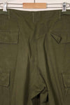 1967 Contract 4th Model Ripstop Jungle Fatigue Pants L-L Used