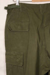 1967 Contract 4th Model Ripstop Jungle Fatigue Pants L-L Used