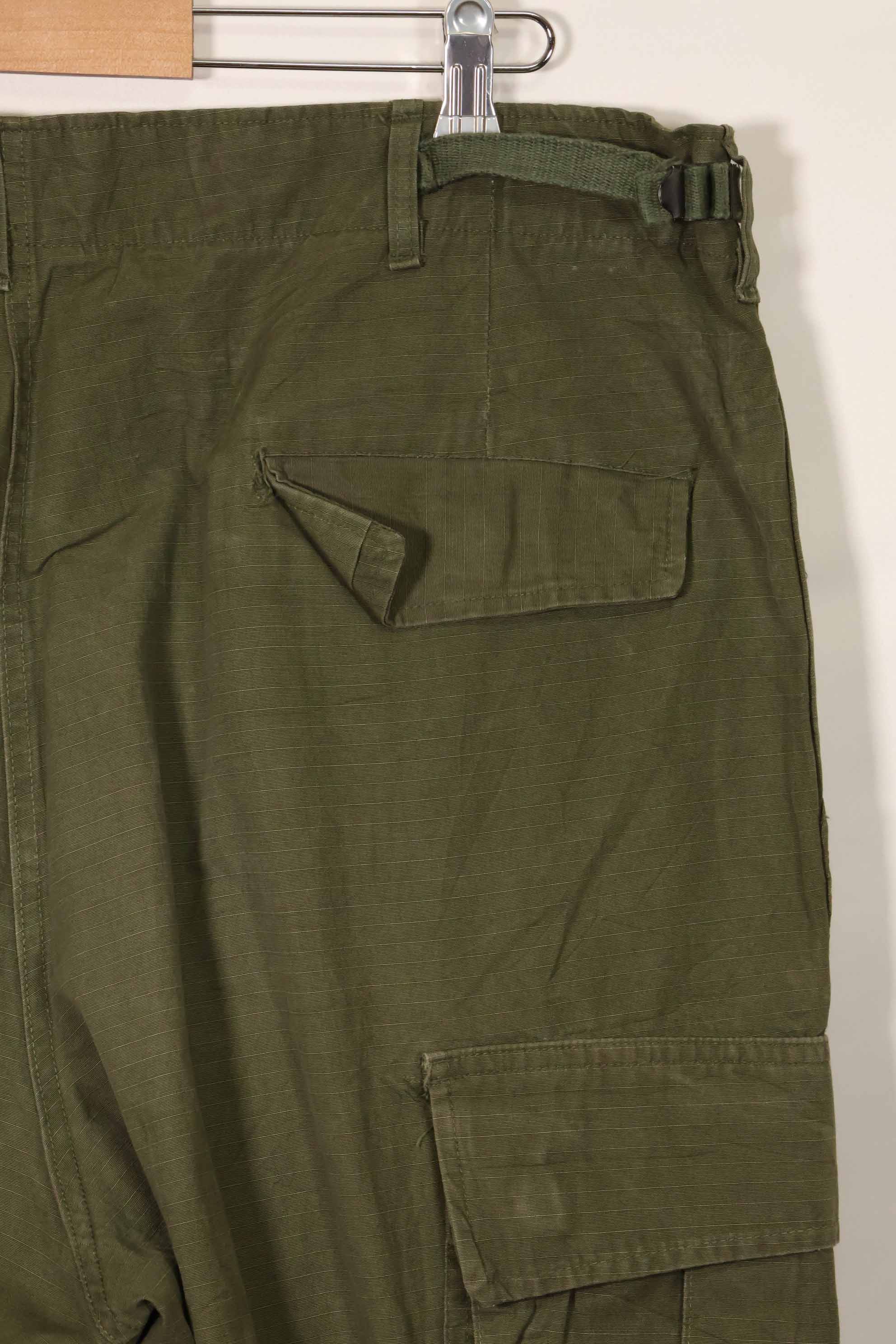 1967 Contract 4th Model Ripstop Jungle Fatigue Pants L-L Used