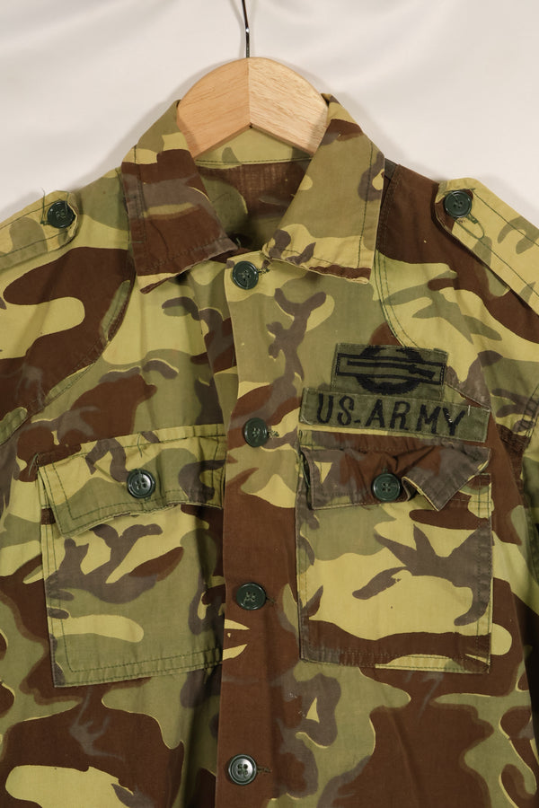 Estimated 1966 US Army Advisor 9th Infantry Division ERDL Leaf Camouflage, locally made, used.