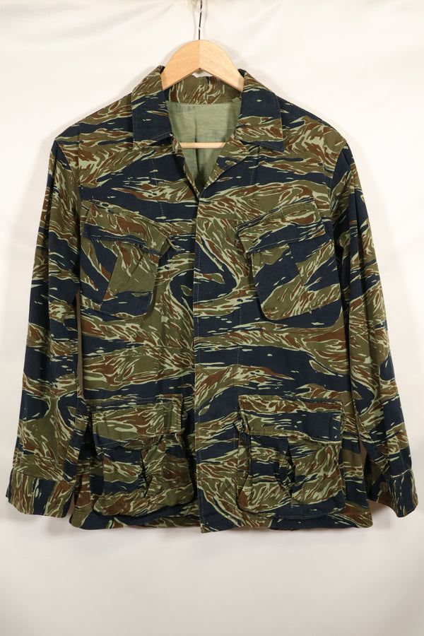 Estimated 1970s Silver Tiger Tiger Stripe Fatigue Jacket, used.