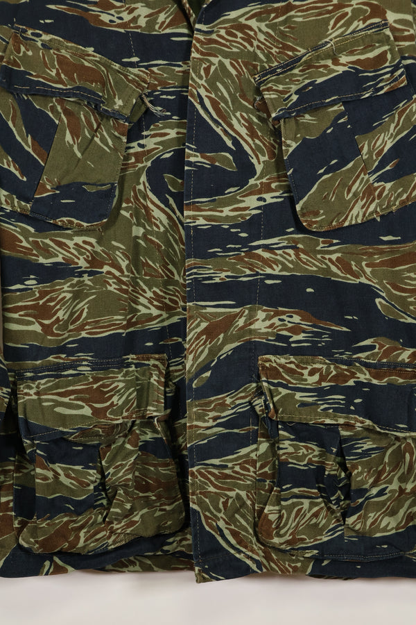 Estimated 1970s Silver Tiger Tiger Stripe Fatigue Jacket, used.