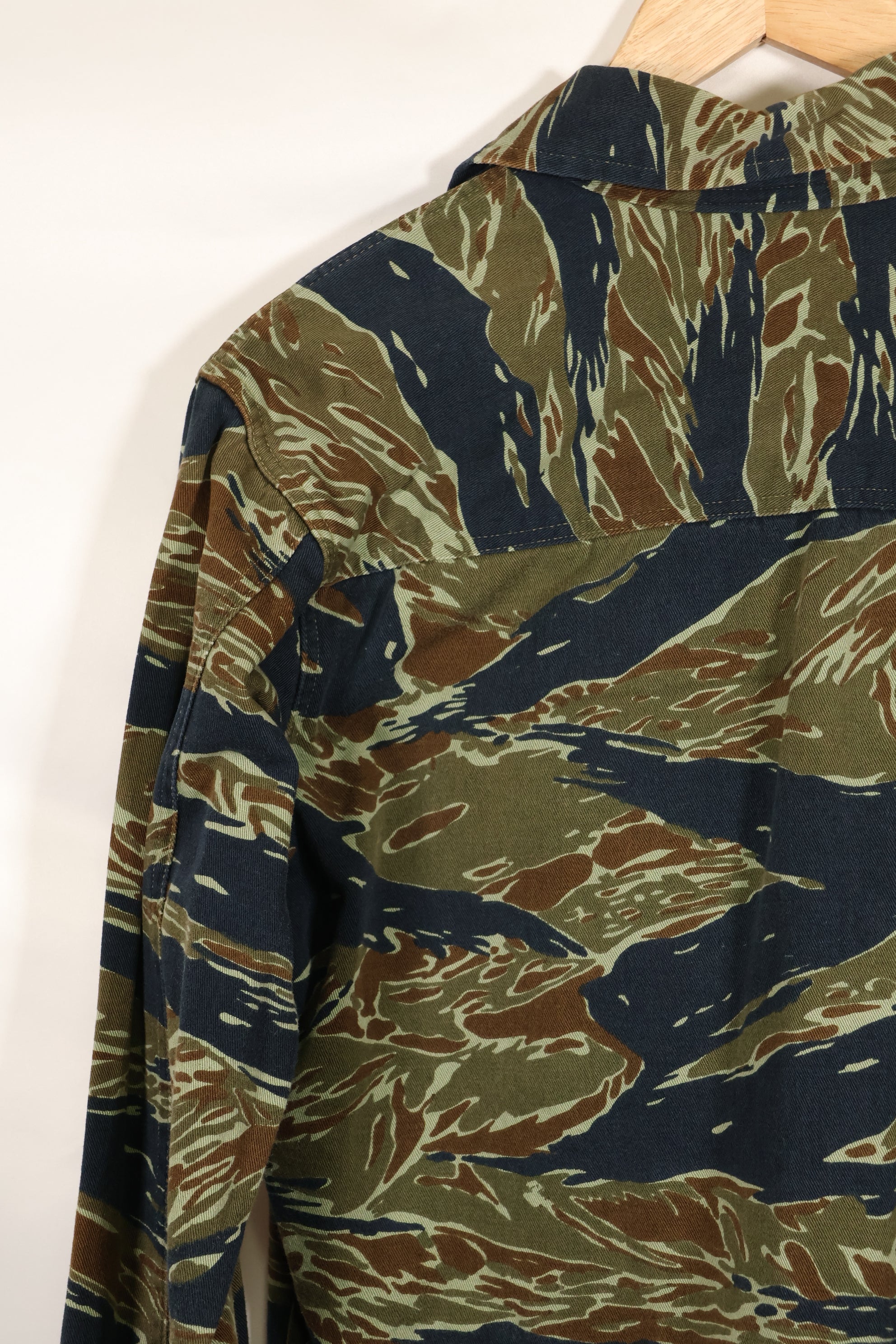 Estimated 1970s Silver Tiger Tiger Stripe Fatigue Jacket, used.