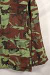 1960s US Army Advisor ARVN BDQ Ranger Shirt 4 Pockets Leaf Camouflage Shirt Used